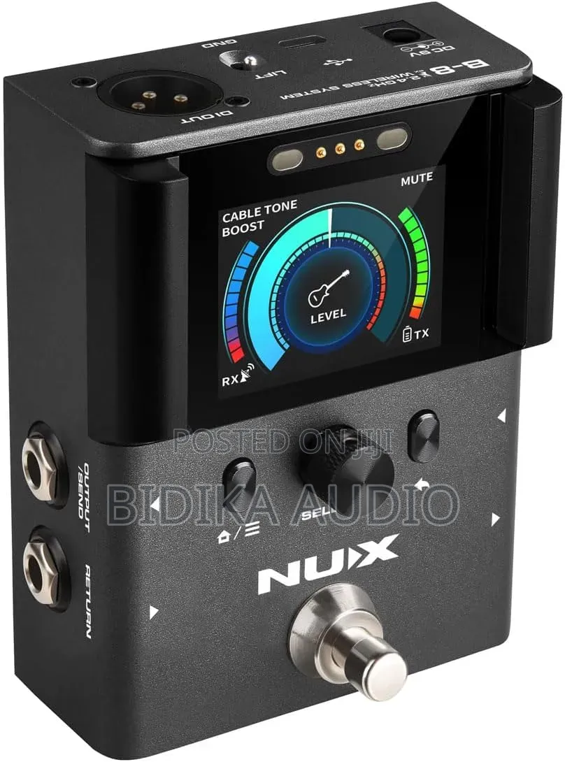 NUX B-8 Wireless Guitar System With Pedalboard Receiver, Tuner