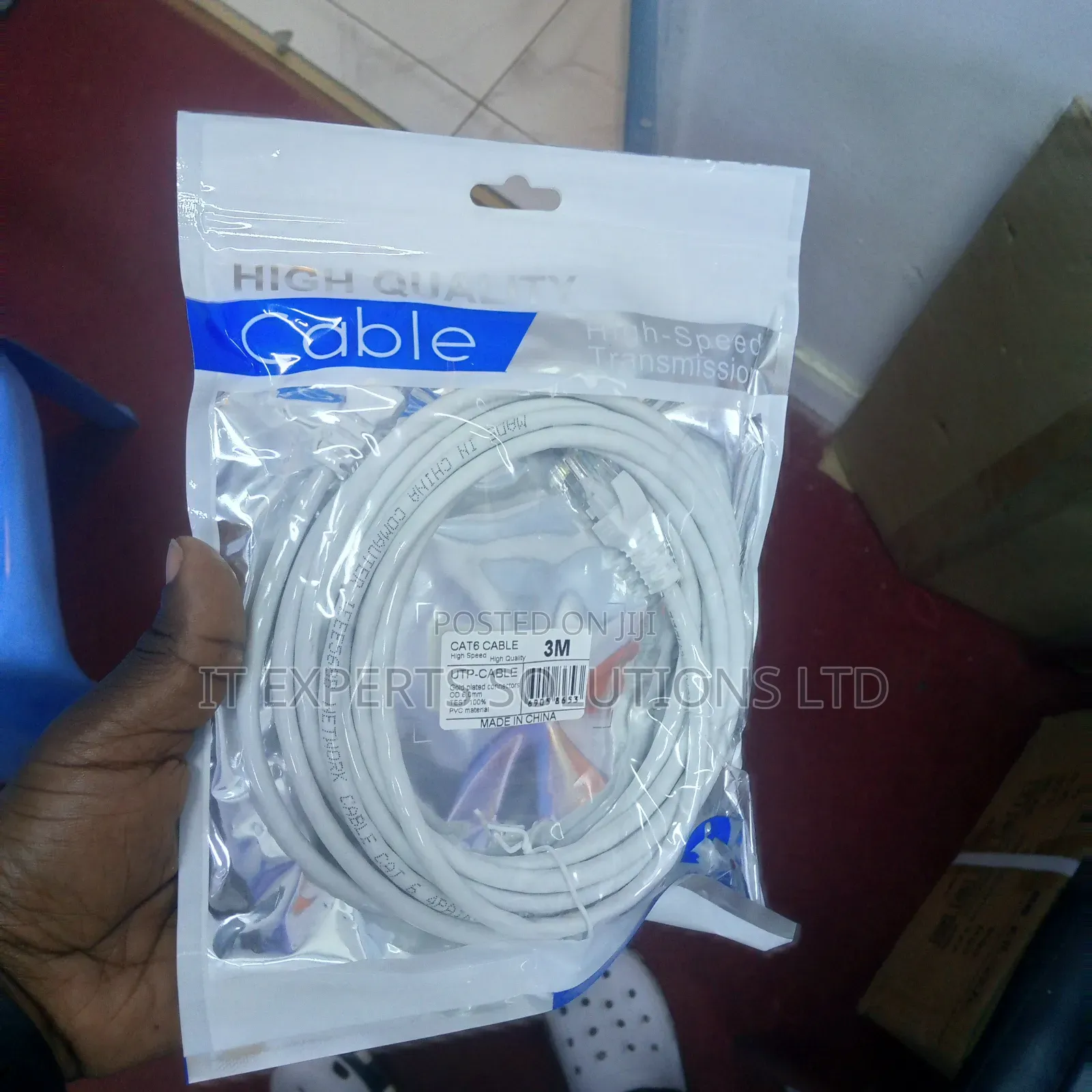 3 Meters Cat-6 Ethernet Patch Internet Cable - 3-Meter