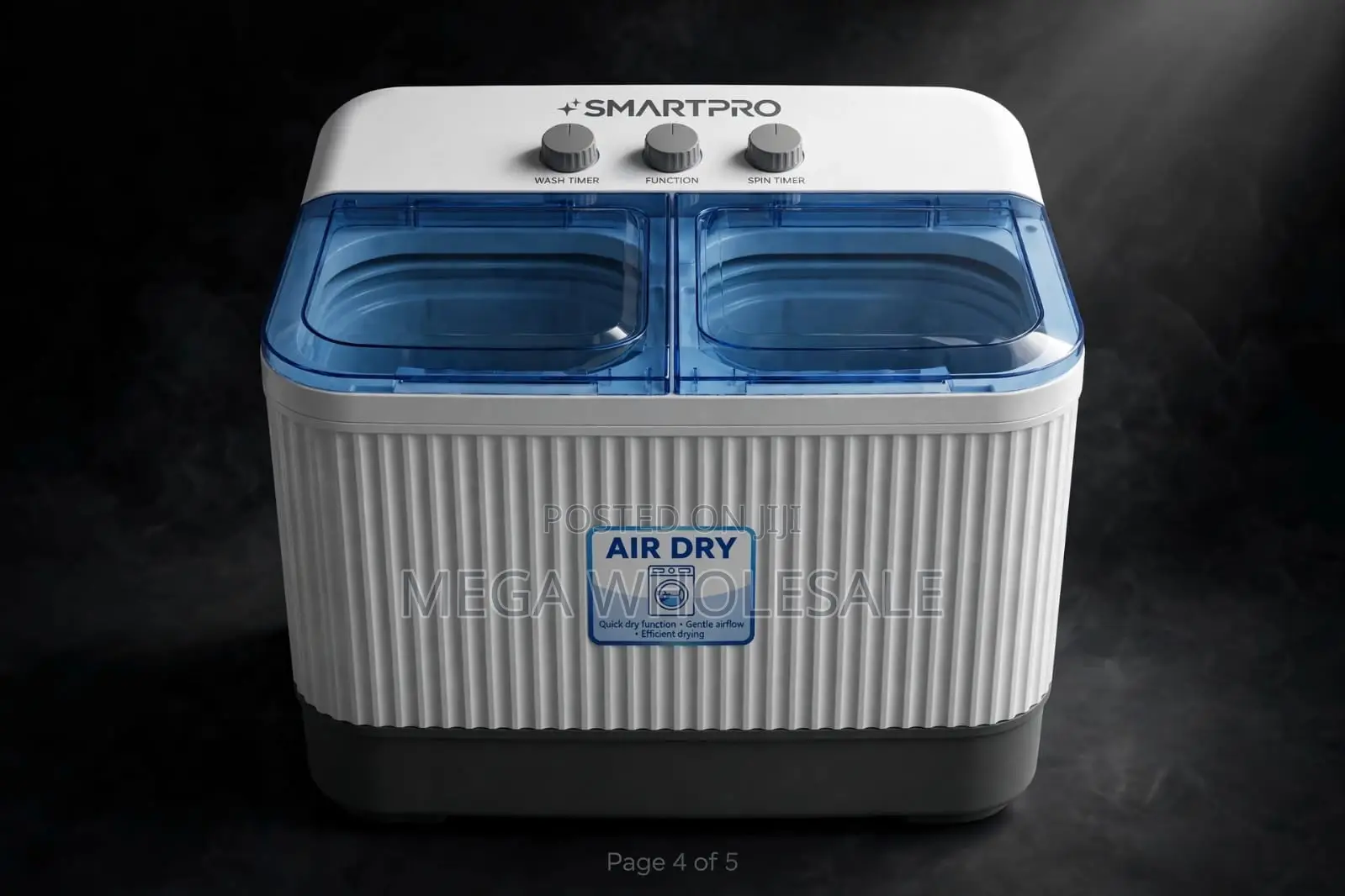 Dual Tub Washing System Smartpro 10Kg Twin Tub Washing Machines
