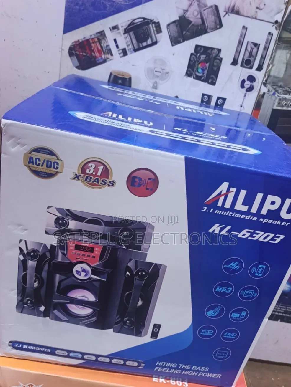 AILIPU KL-6303 Powerful 3.1 Subwoofer With Bluetooth FM Radio