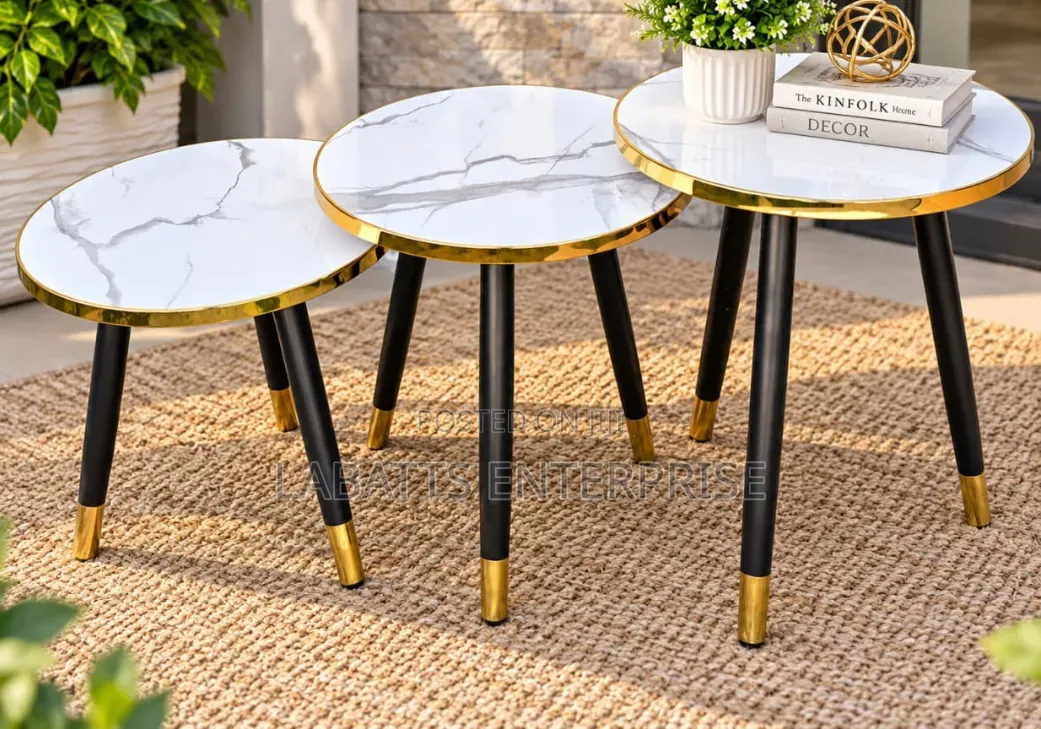 Luxury 3-in-1 Executive Marble Table