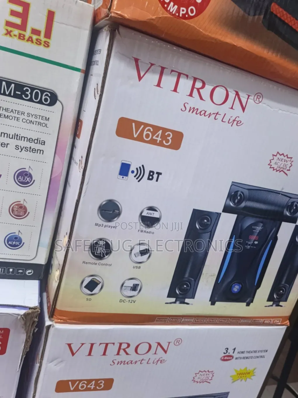 Vitron V643 3.1 Home Theatre System With Bluetooth, USB FM Radio