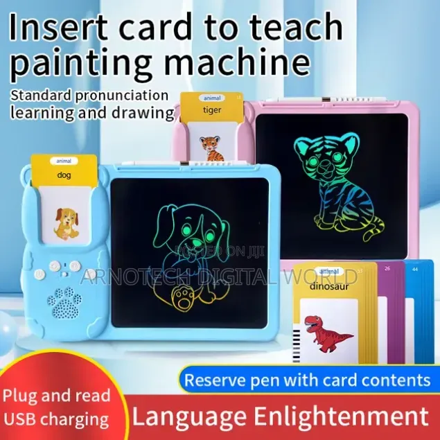 2-in-1 Talking Flash Card Reader and LCD Writing Tablet
