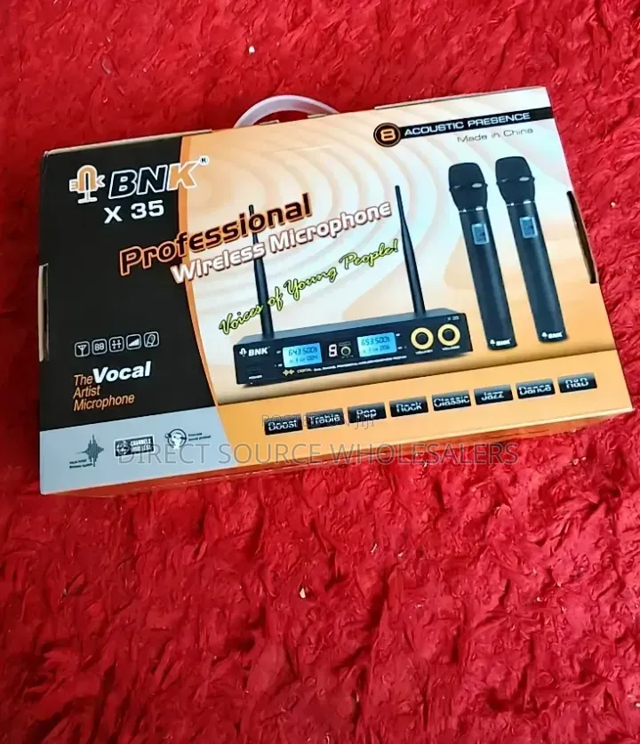 BNK X35 UHF Dual Channel Wireless Microphone