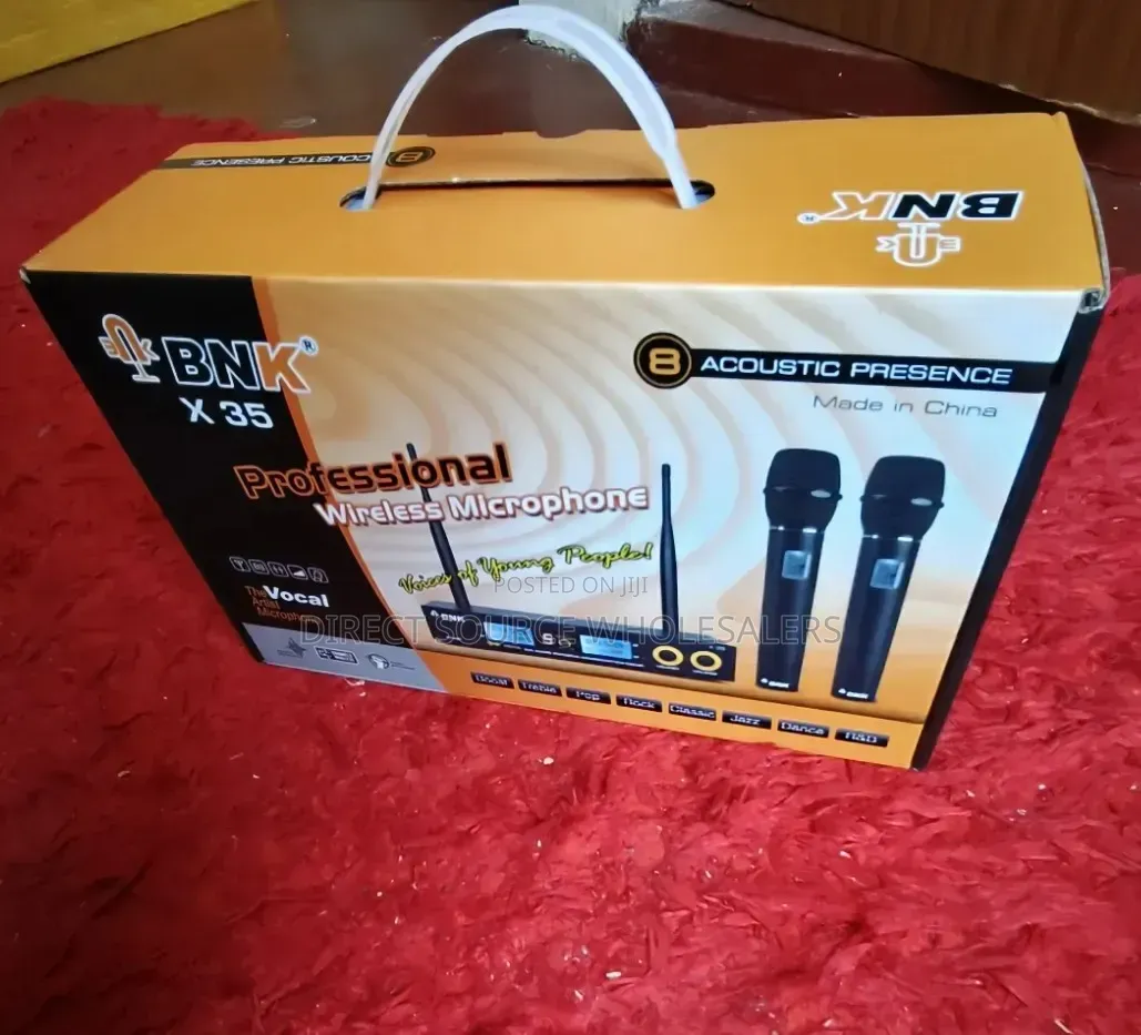 BNK X35 UHF Dual Channel Wireless Microphone