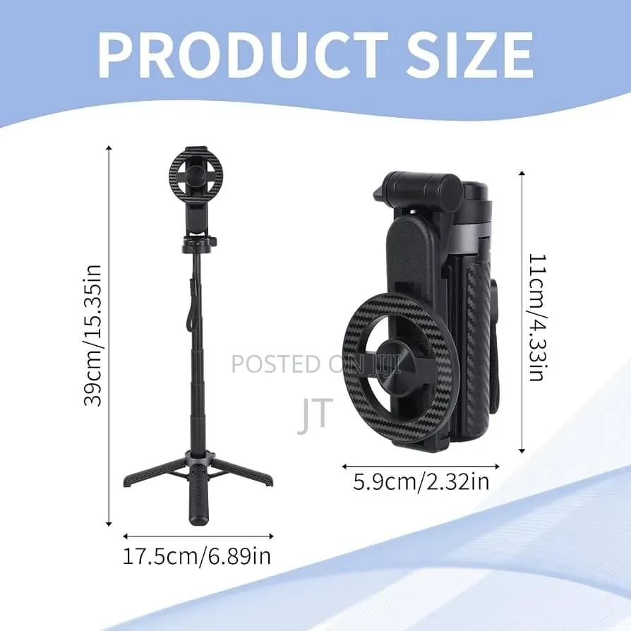 380mm Long Foldable Extending Rotating Magnetic Phone Tripod Stand