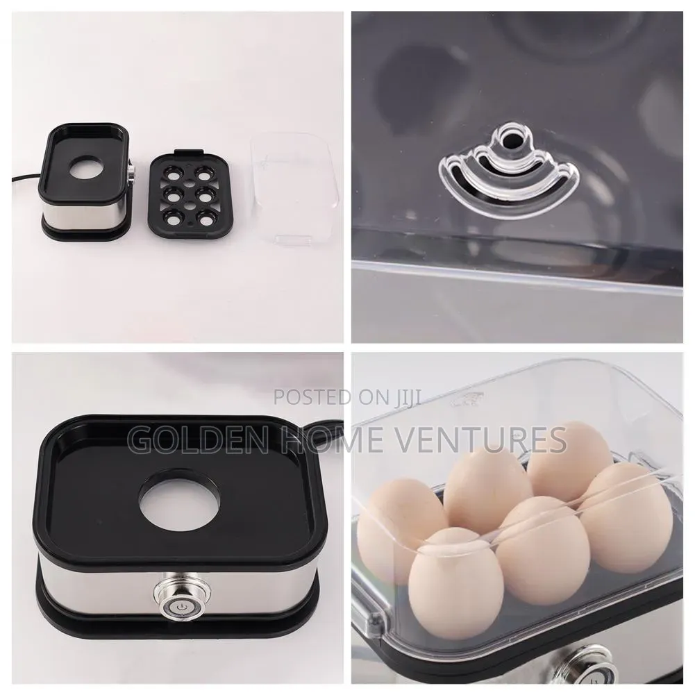 Electric Egg Boiler Steamer 6 Capacity With Timer Control