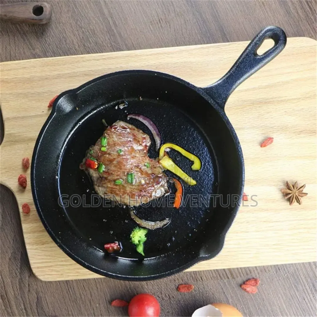 Pre Seasoned Cast Iron Skillet Frying Pan Non Stick 30cm
