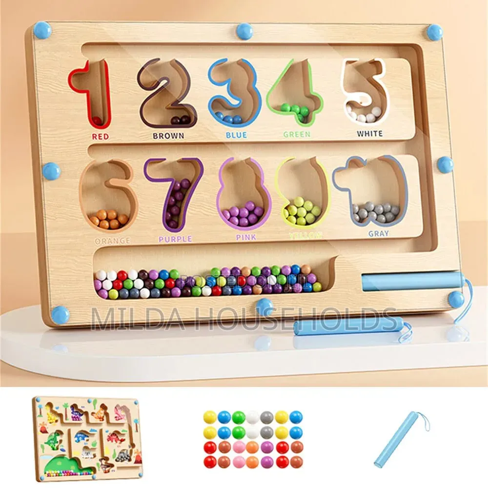 Colorful Magnetic Maze Board.