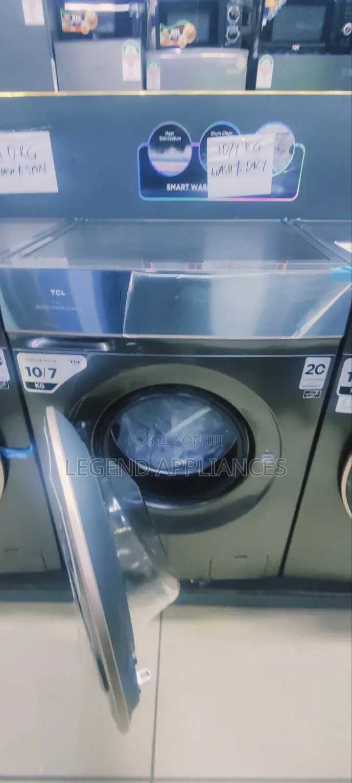 TCL 10/7kg Dry Front Load Washing Machine