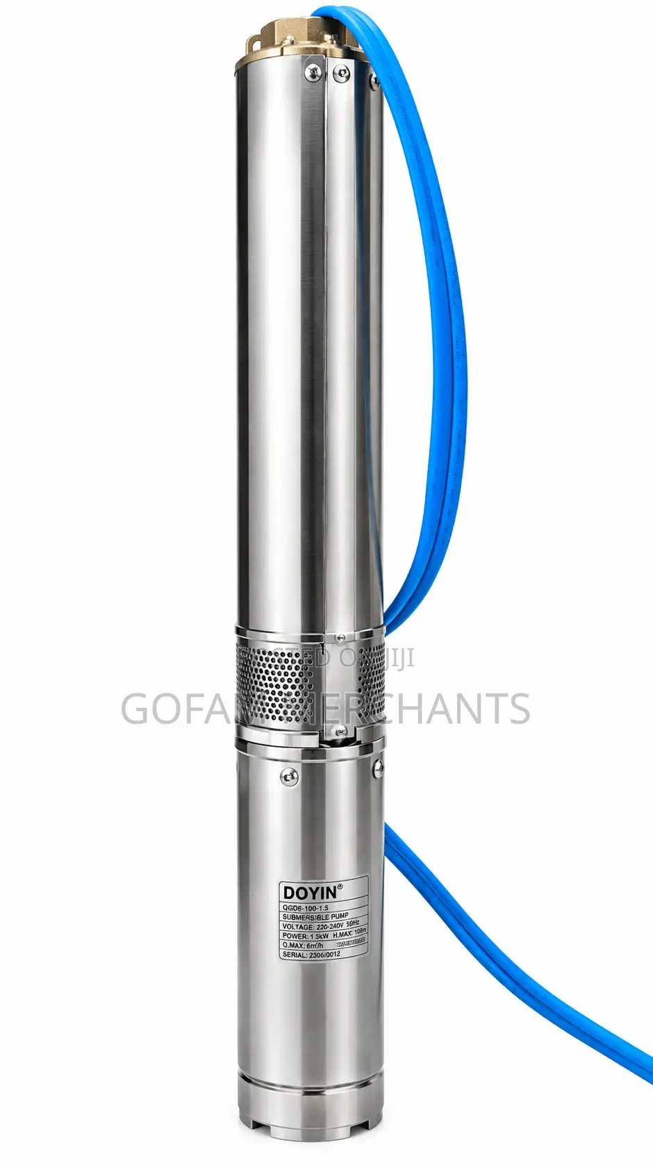 Doyin -(4.0hp)AD,3000w,1.5Inch AC/DC Hybrid Pump(7000l/H)4sps7-270m