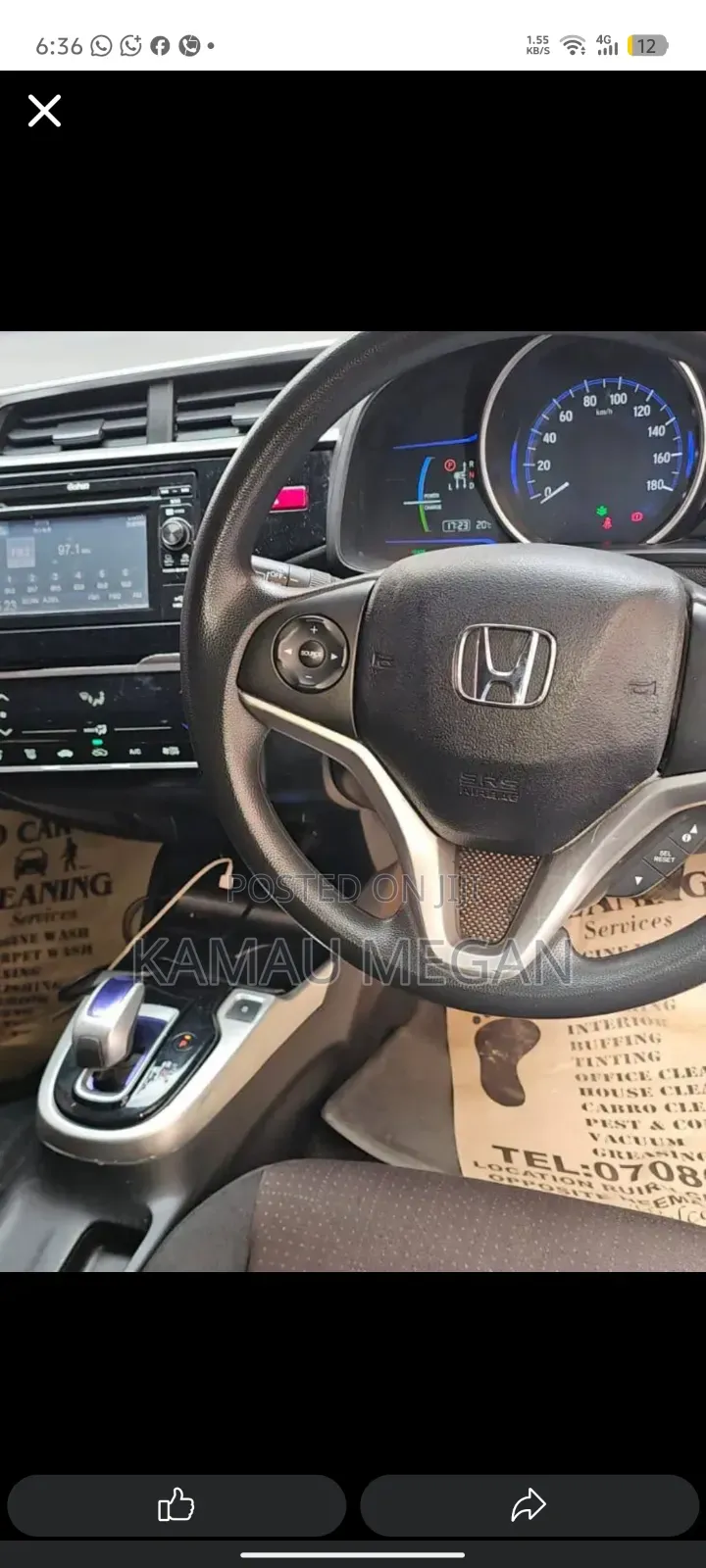 Honda Fit 2017 Black