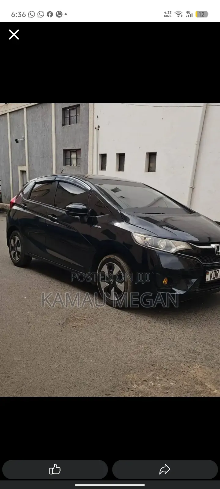 Honda Fit 2017 Black
