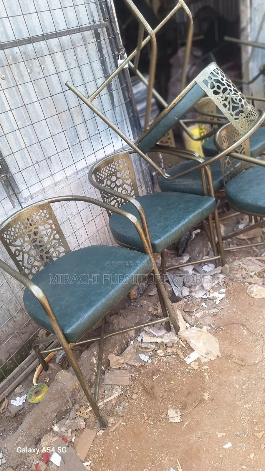 Gold Metallic Hotel Seats