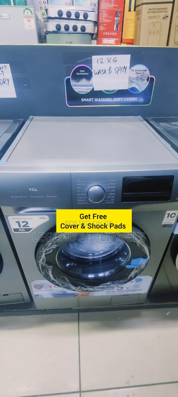 TCL 12kg Wash and Spin Washing Machine With Inverter Motor