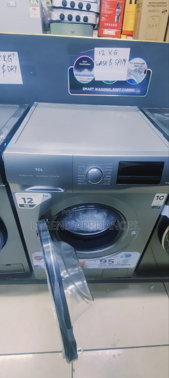 TCL 12kg Wash and Spin Washing Machine With Inverter Motor