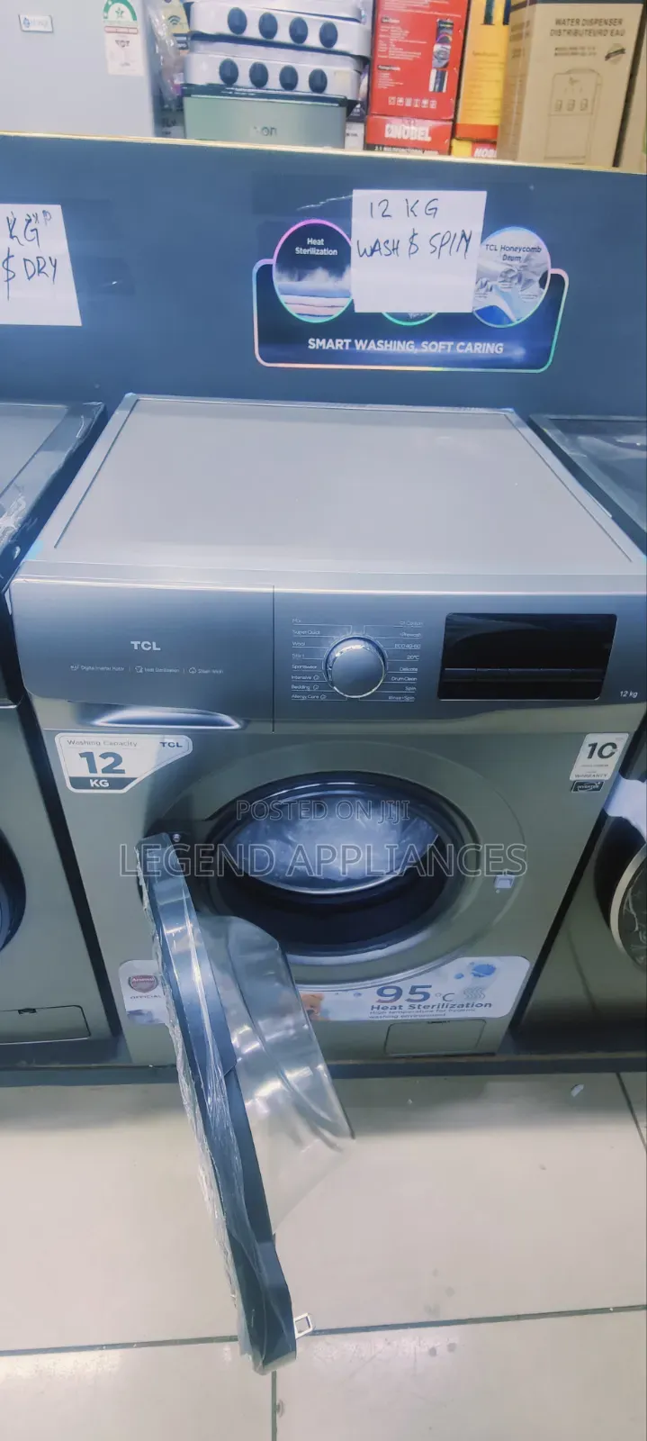 TCL 12kg Wash and Spin Washing Machine With Inverter Motor