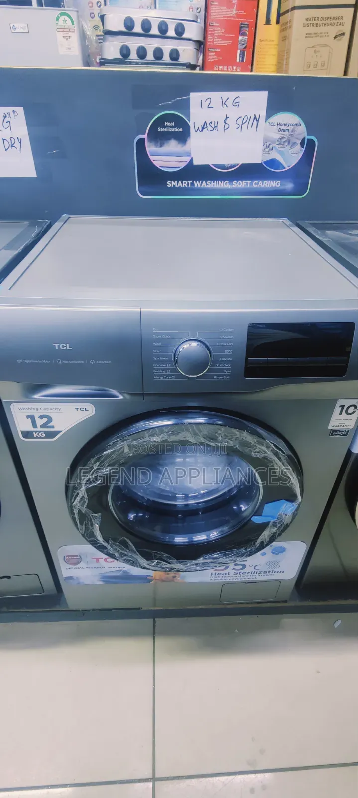 TCL 12kg Wash and Spin Washing Machine With Inverter Motor