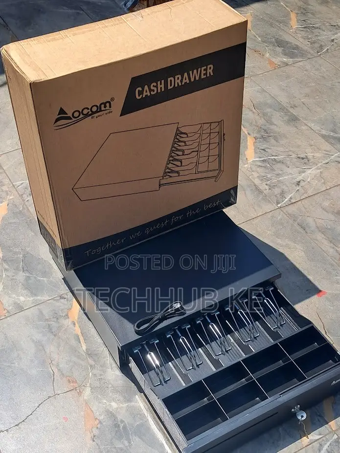 5tray Cash Drawer Automatic Metal 8 Coin, 5 Note Cash Drawer