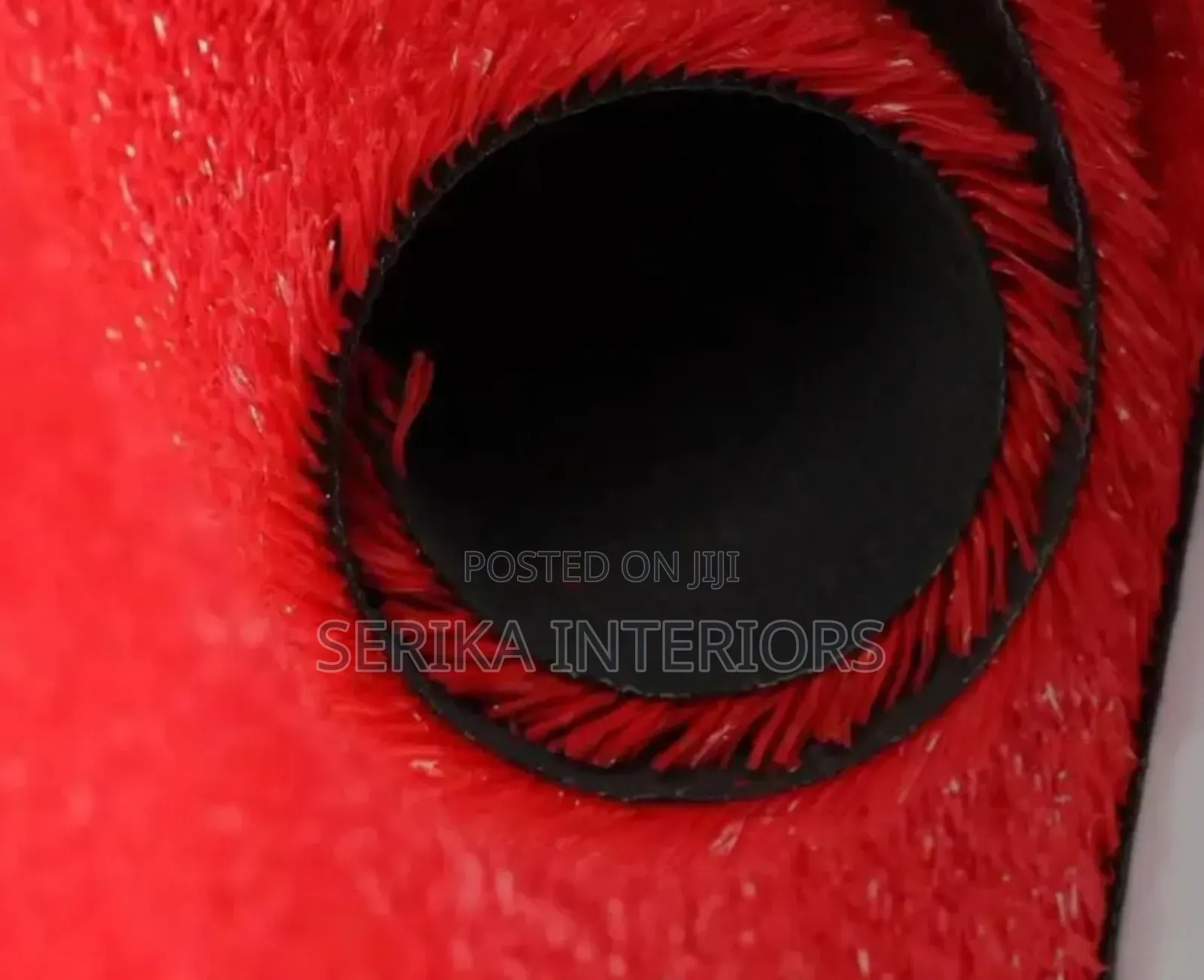 Red Artificial Grass Carpets Grass Carpets Environmental Friendly