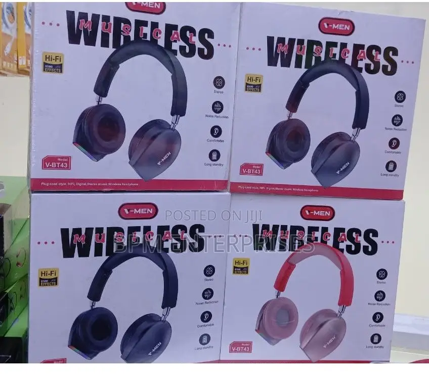 V-Men Bt43 Wireless Music Headphones