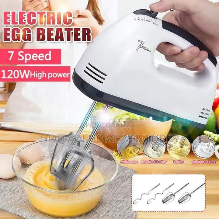 260W Electric Hand Mixer Egg Beater Cake Dough Whisk