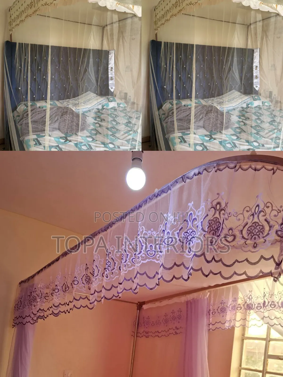 Foldable Portable Lightweight Polyester Meshed 2 Stand Mosquito Nets