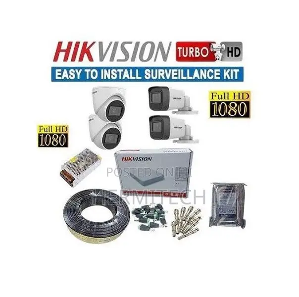 Hikvision 4 Channel Hybrid CCTV Kit for Retail Shops