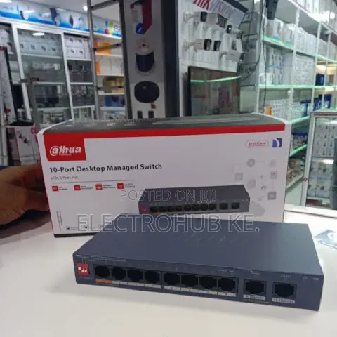Dahua 8 Port LAN Switch With 2 Uplink Ports