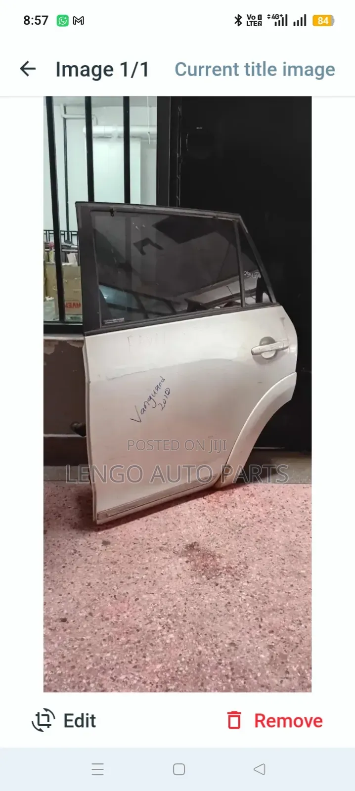 Toyota Vanguard 2010 Ac36 Rear Left Door