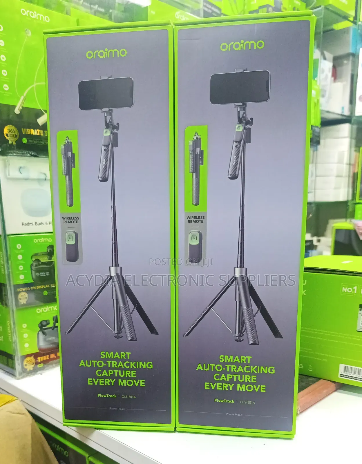 Oraimo FlowTrack Gesture Control Face Tracking Selfie Stick Tripod