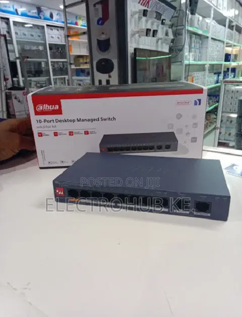 Quality Dahua Managed PoE Switch 8 PoE Ports With 2 Uplink Ports