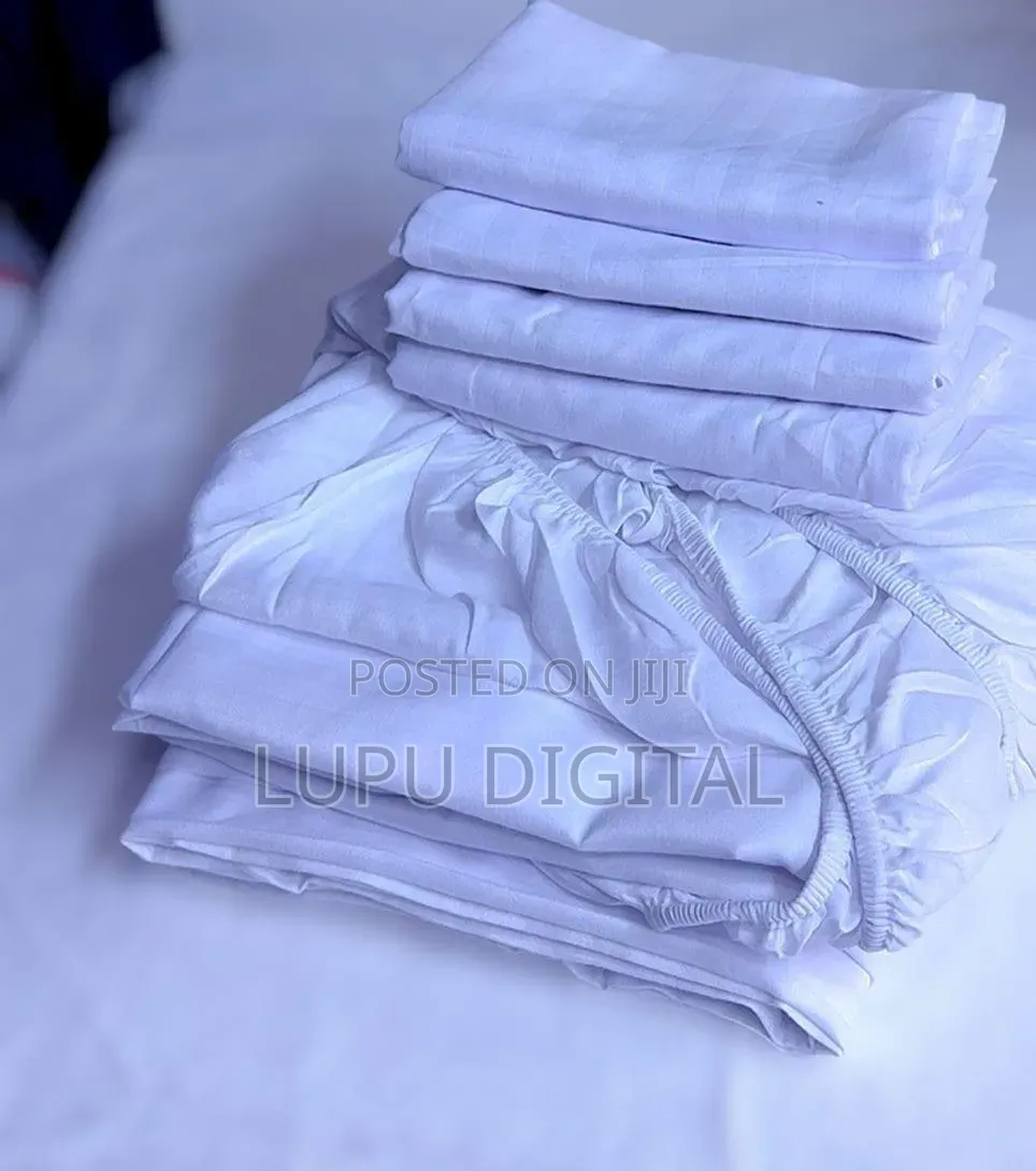 4pc Set Cotton Stripped Bedsheet Set *Size:4×6/5×6/6×6*