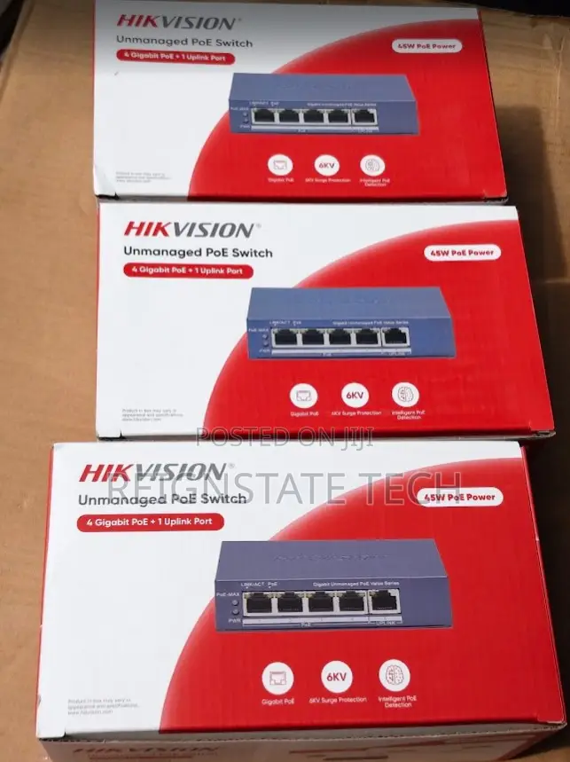 Hikvision POE Unmanaged Gigabit Switch 4POE Ports