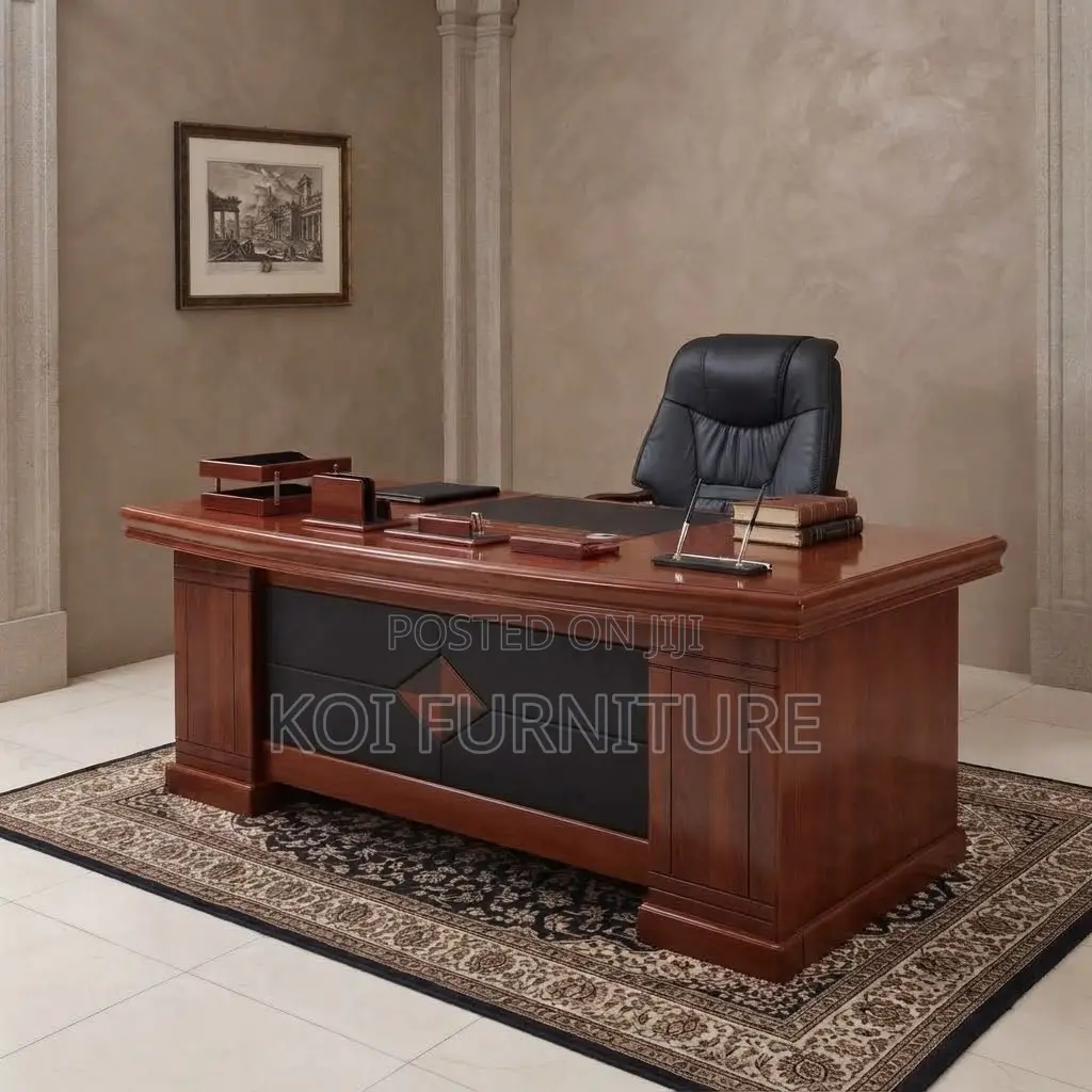 Office Desk; 2 Meters Executive CEOS Modern Mahopgany L Shaped Desk