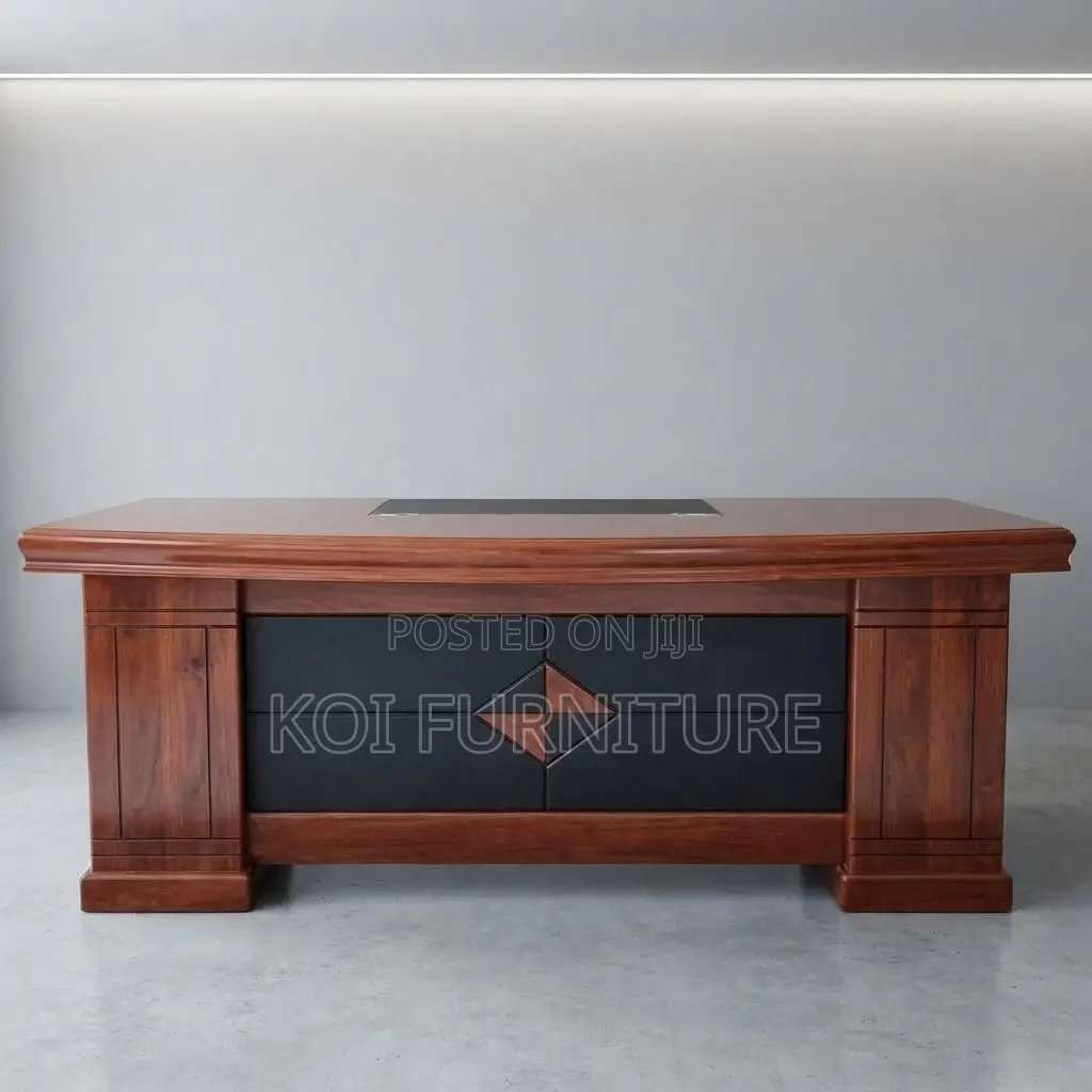 Office Desk; 2 Meters Executive CEOS Modern Mahopgany L Shaped Desk