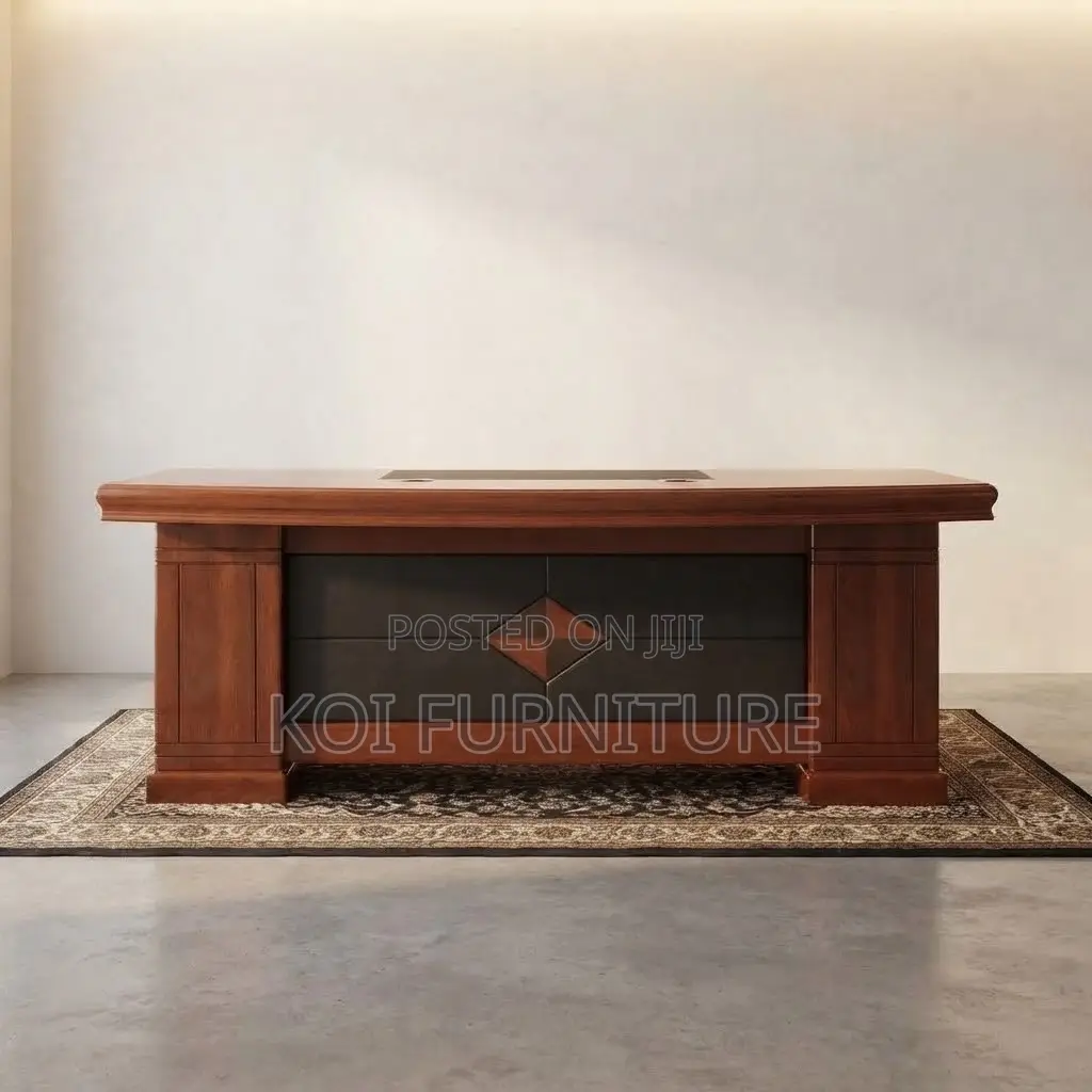 Office Desk; 2 Meters Executive CEOS Modern Mahopgany L Shaped Desk