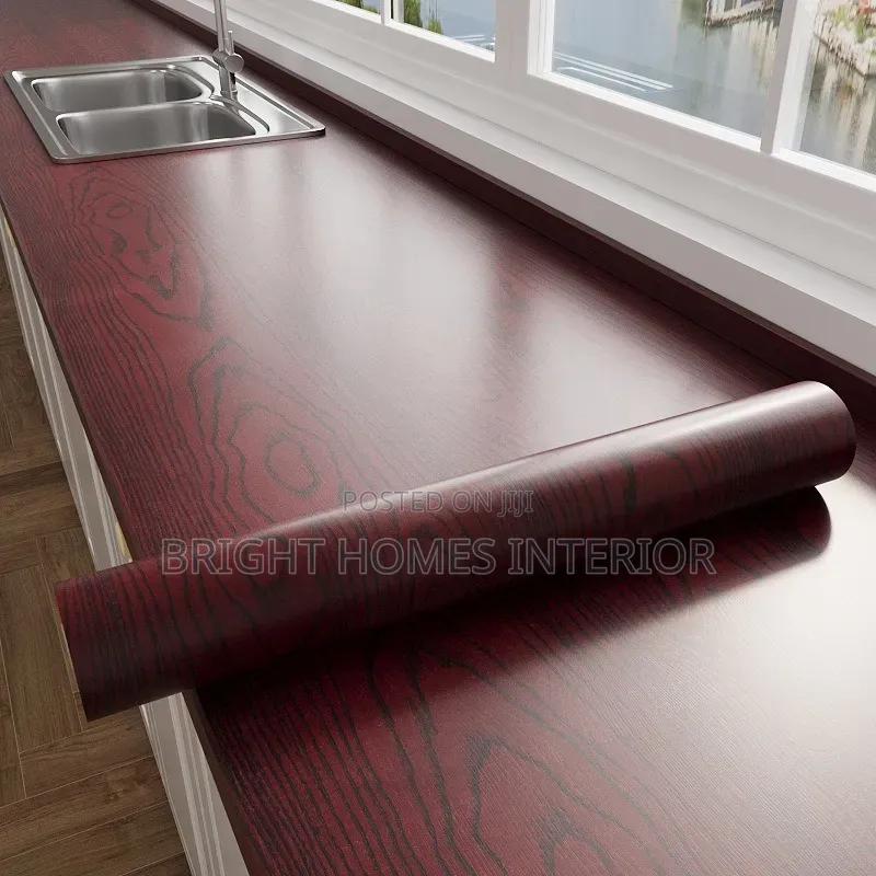 Mahogany Contact Paper Very Quality Table Surface Contact Paper