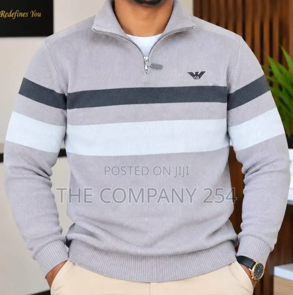 Quality Casual Designer Fleech Quarter Zip Sweatshirt for Men