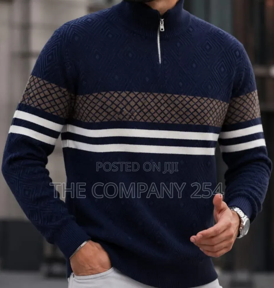 Quality Casual Designer Fleech Quarter Zip Sweatshirt for Men