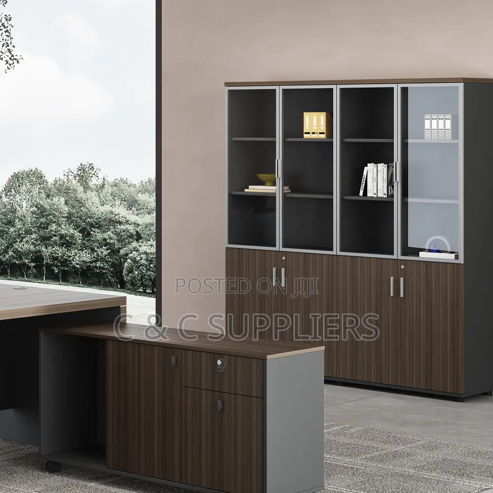 2-Door Executive Wooden File Cabinet.