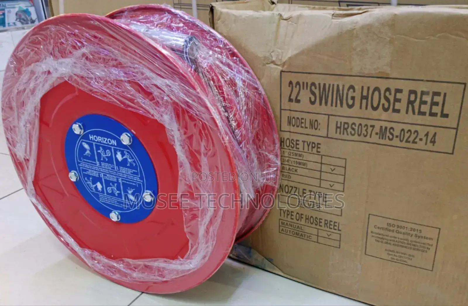22-Inch Fire Hose Reel With 30M Hose