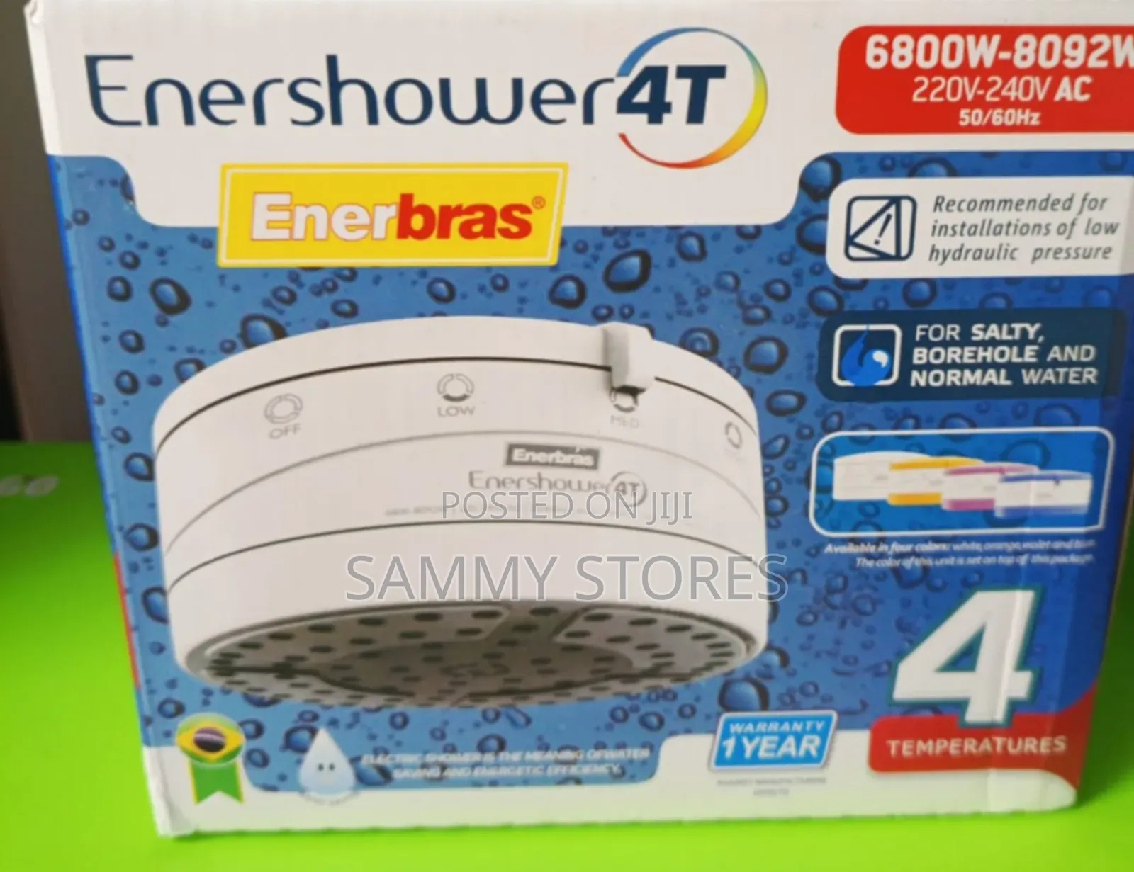 Enershower T4 Fast Heating Instant Shower