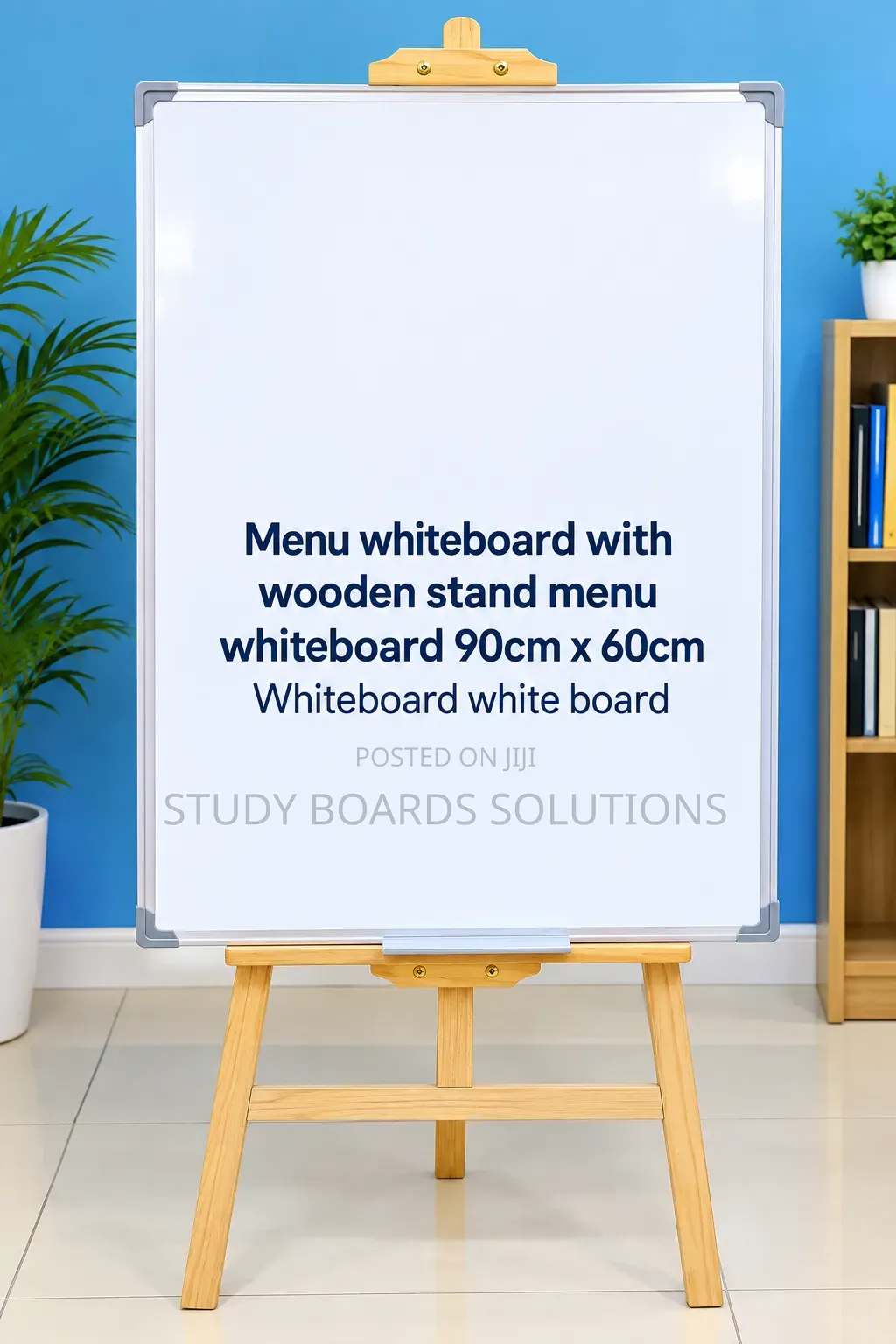 Menu Whiteboard 90cmx60cm With Wooden Stand