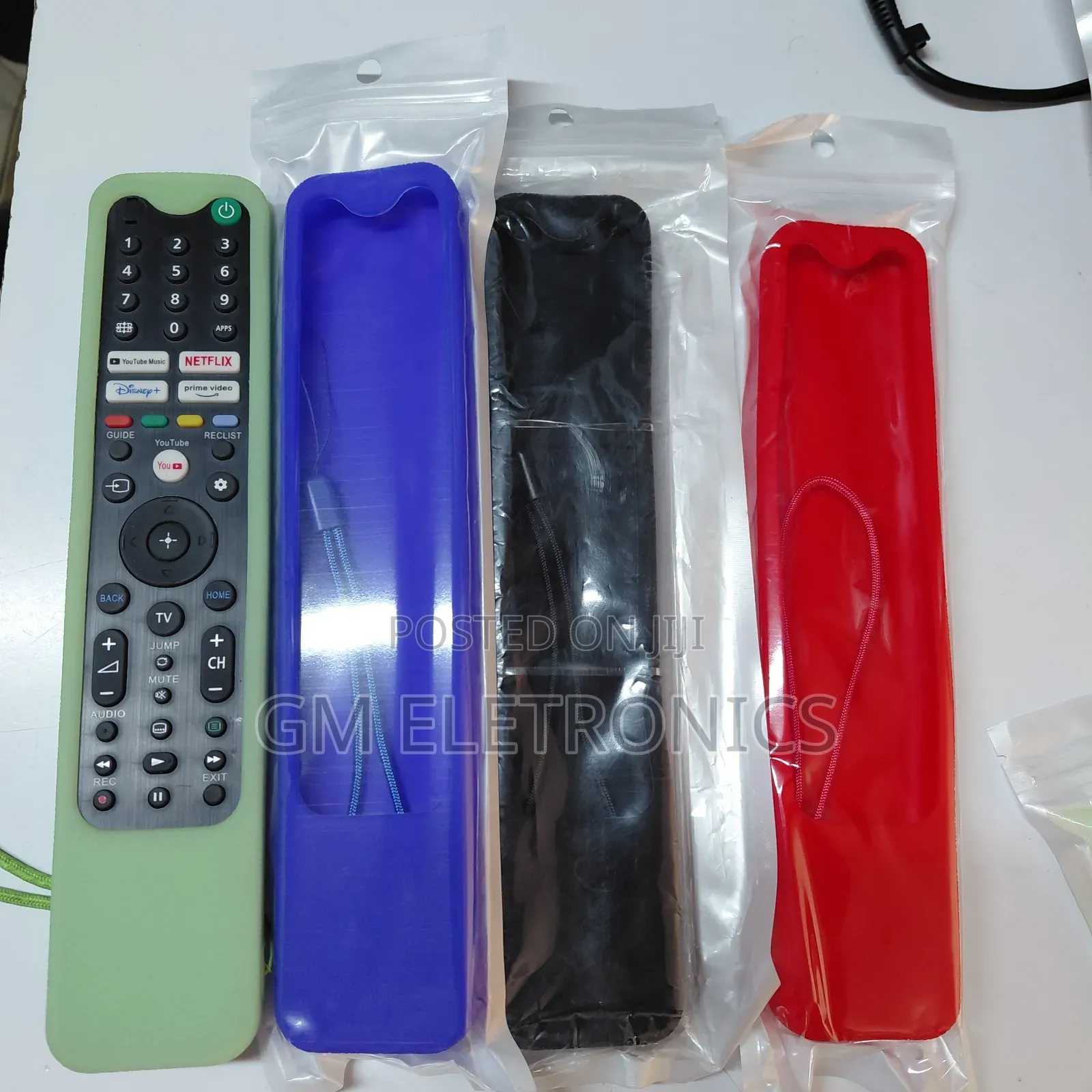 Original Sony Smart TV Voice Remote Control + Cover Case Batteries