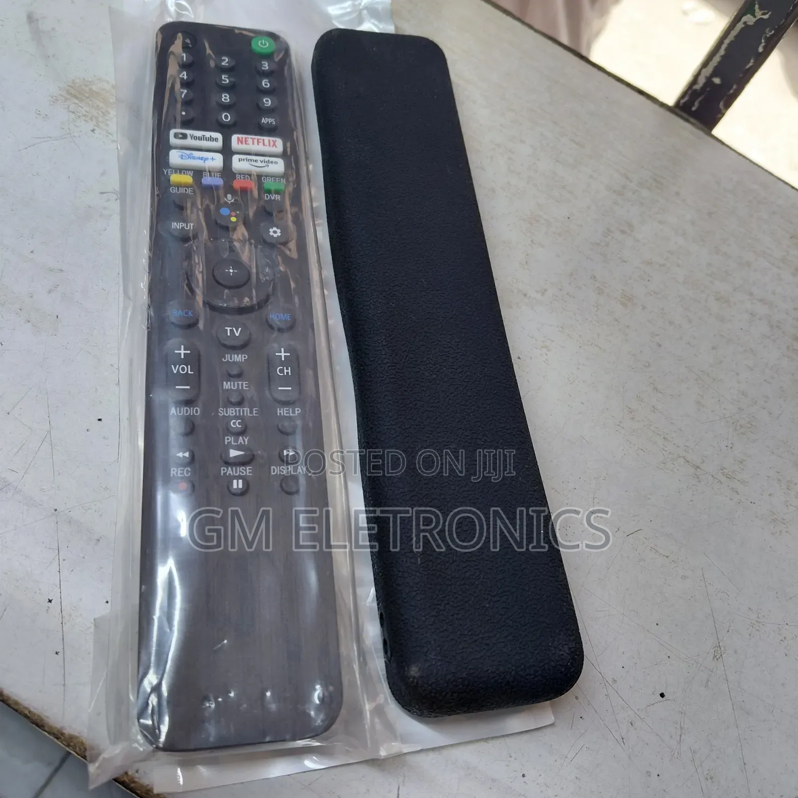 Original Sony Smart TV Voice Remote Control + Cover Case Batteries