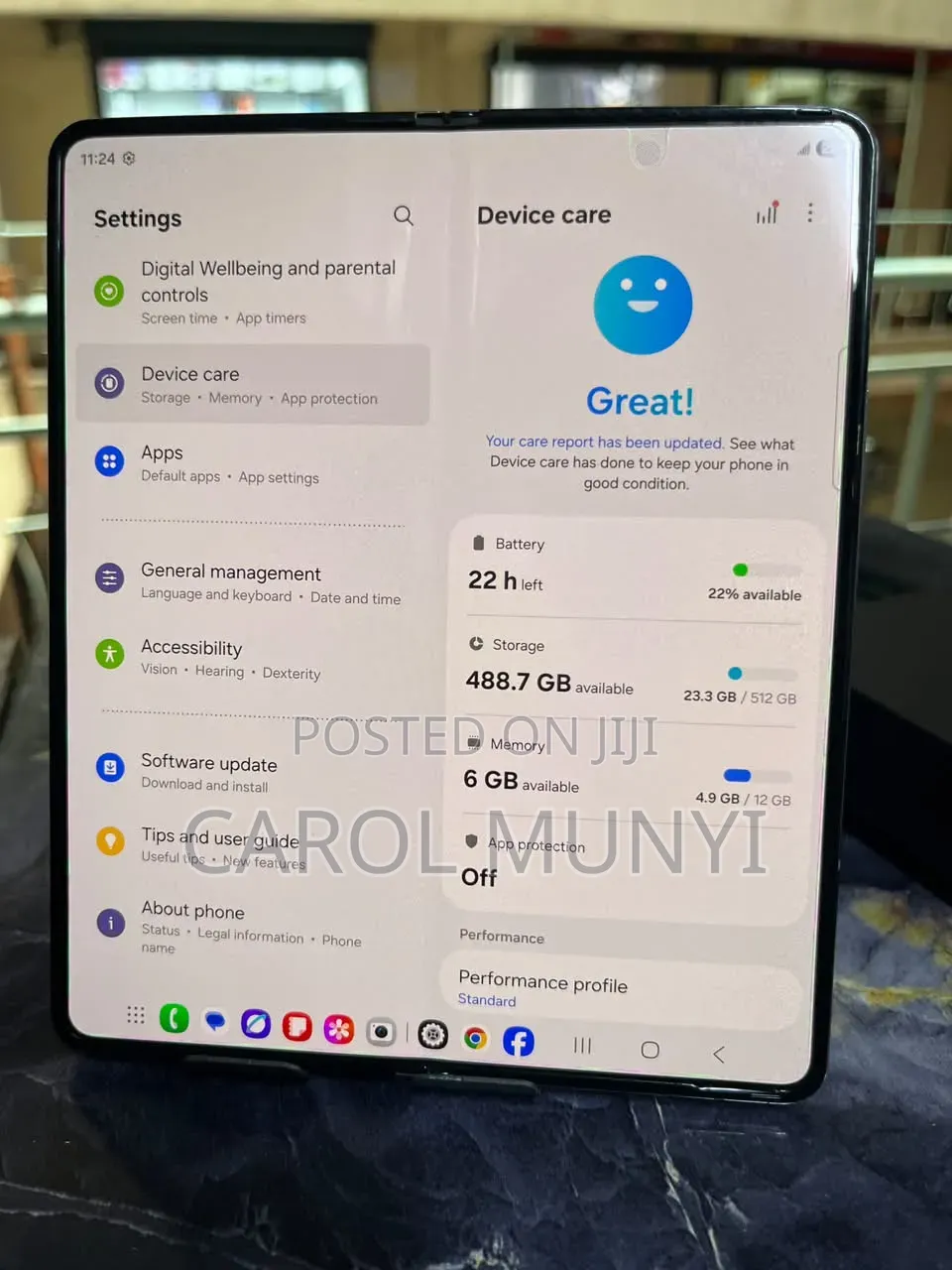 New Samsung Galaxy Fold 512 GB Purple