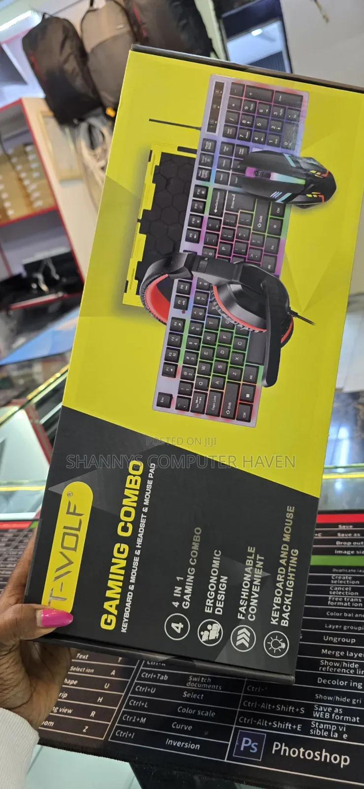 Twolf TF-240 Gaming Combo – Keyboard, Mouse, Headset Mouse Pad