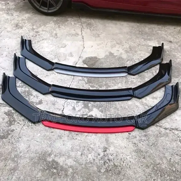 Black Red Universal Bumper Lip