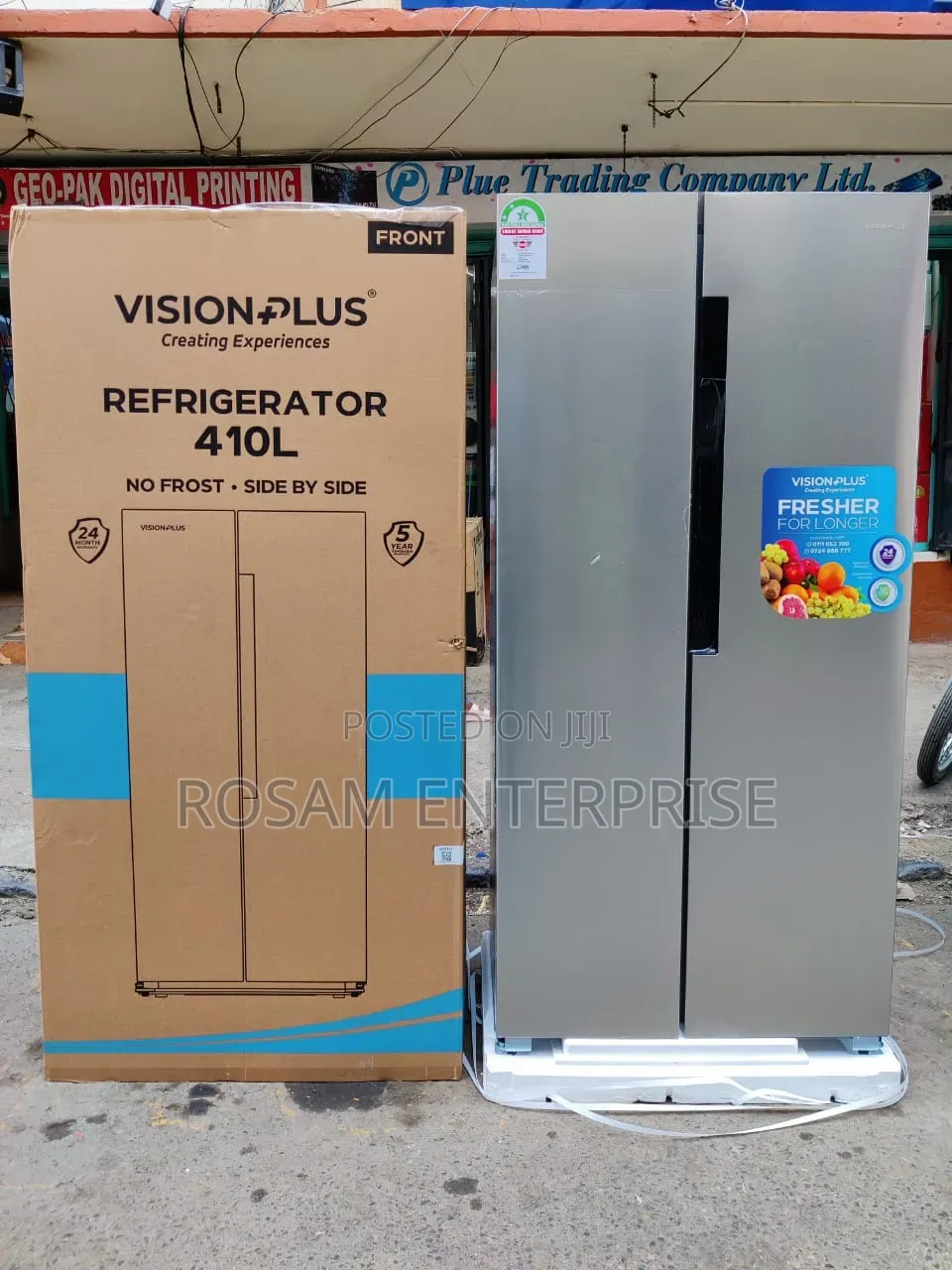 Vision Plus Fridge Side by Side No Frost 410l